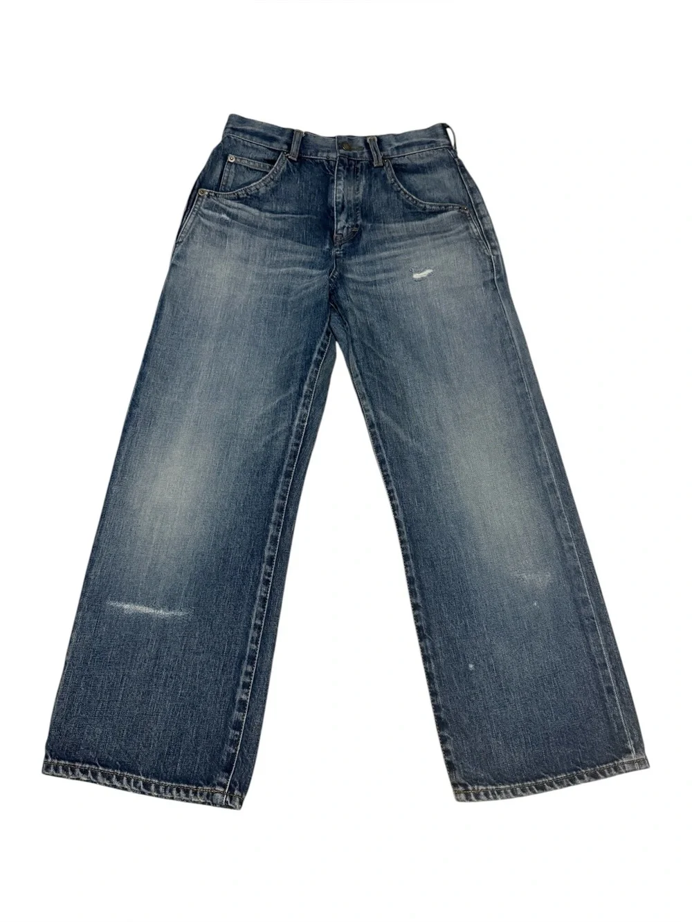 Saint Laurent 70's Cropped Denim 'Sandy Winter Blue' Size 28 165/66Y